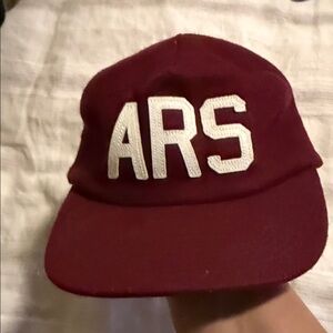 Maroon Cap with White ARS Letters